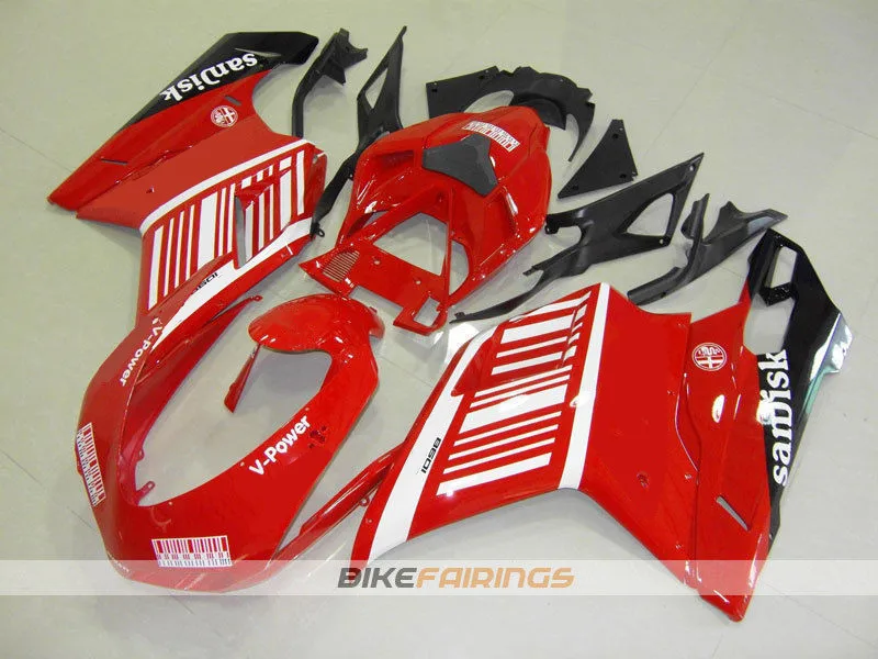same photo show 3 подарка новая ABS форма мотоцикла Обтекатели подходят для DUCATI 848 1098 1198 07 08 09 10 11 2007-2011 обтекатель кузова Хороший красный - Цвет: same photo show