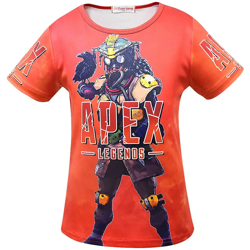 

Battle Royale Game Apex Legends Kids Summer T-shirt Sweatshirt Casual Boys/Girls Shirt Short Sleeves Costume Soft Tops Clothes