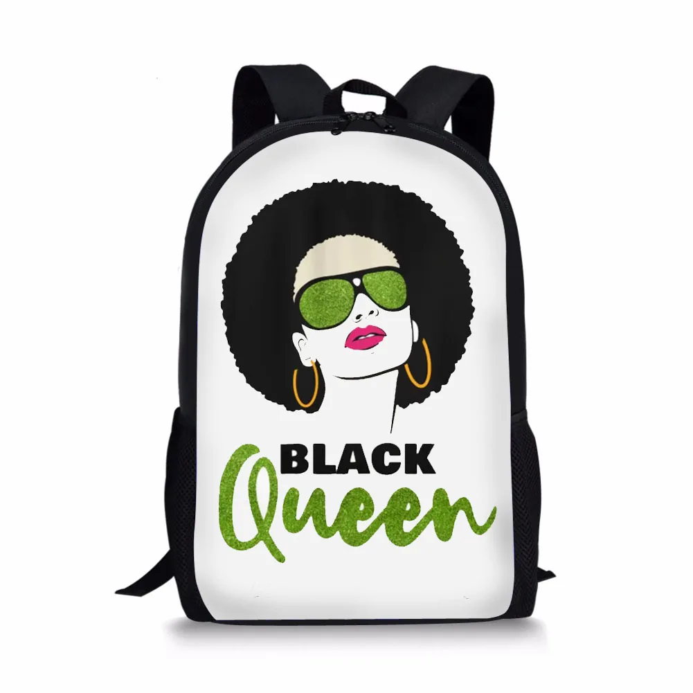 YQ3567C FORUDESIGNS Mochila Escolar для детей, черные школьные сумки с принтом королевы в африканском стиле для девочек, детские школьные сумки, 3 шт./компл. школьный рюкзак для подростков, сумка для книг - Цвет: YQ3567C
