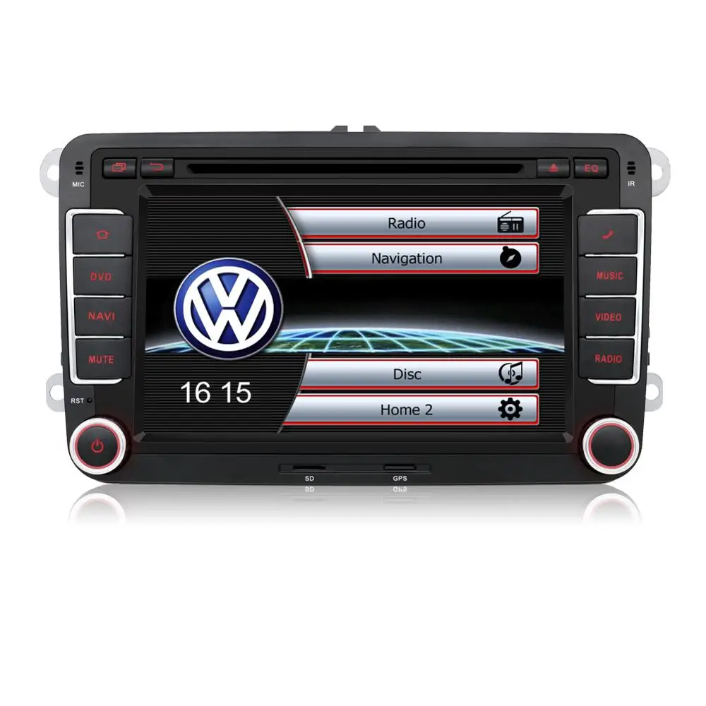 Bosion Android 9,0 " 2 din автомобильный DVD gps Радио стерео плеер для Volkswagen golf 6 passat b6 B7 Touran polo Tiguan seat leon