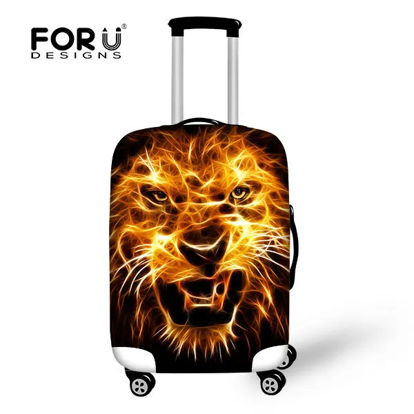FORUDESIGNS/леопардовая Защитная крышка для чемодана эластичная 18-30 дюймов тележка чехол для дорожного чемодана на молнии в розницу - Цвет: B0081 S