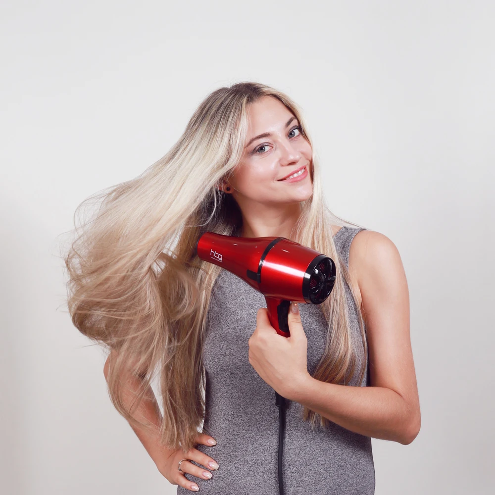 Secador de Cabelo Poderoso Profissional Tiro Frio Íon 110 v - 240 Ionic Queratina Ht037a Htg 2300 w 19 Htg 2300 w poderoso secador de cabelo