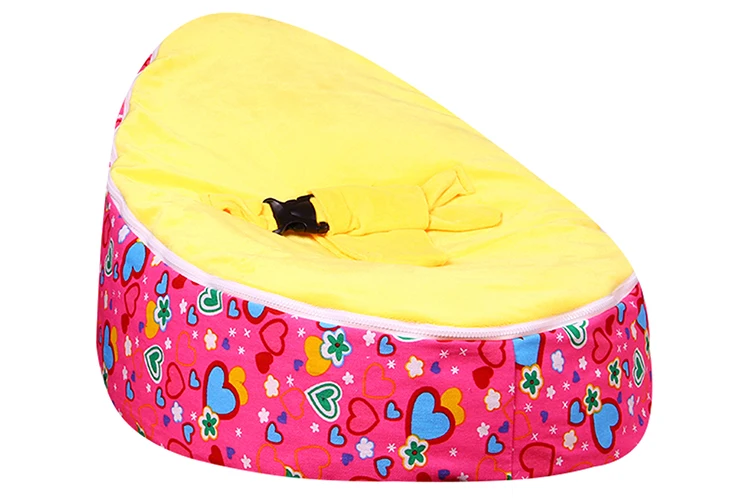 Levmoon Средний Роза Lover кресло мешок детская кровать для сна Портативный складной детского сиденья Диван Zac без наполнителя
