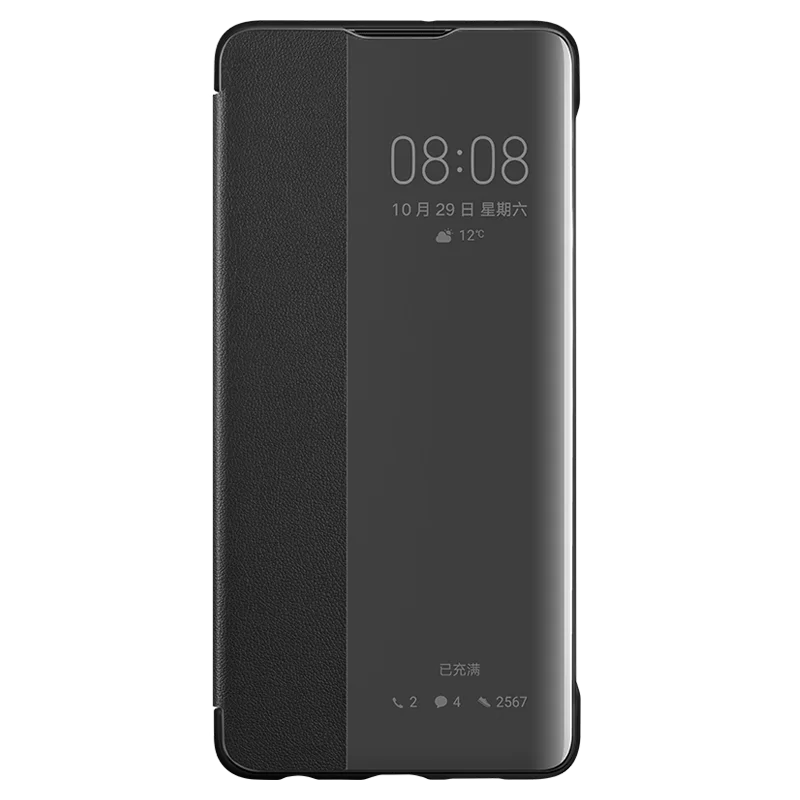 Оригинальный умный флип чехол для Huawei P30 Pro 100% Официальный кожаный HUAWEI телефона