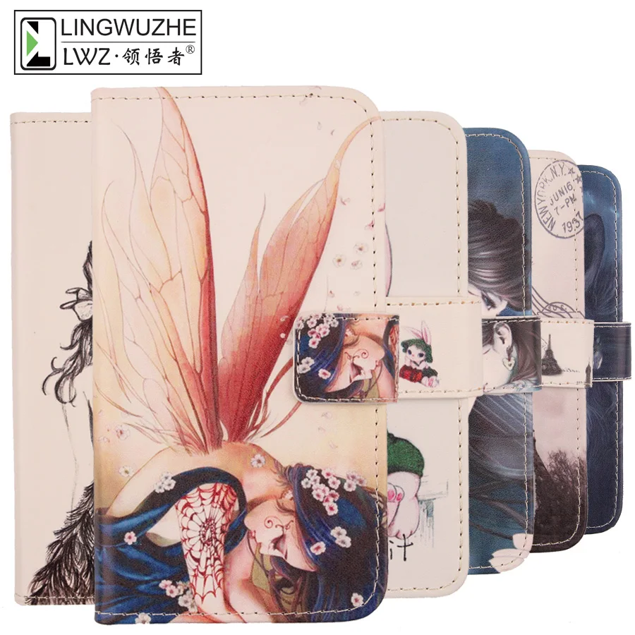 

Case For HomTom HT70 Flip Cell Phone Leather Cute Book Style Wallet Cover For HomTom HT70 Phone Bags Case