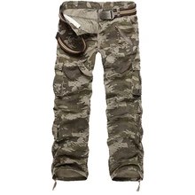 Мужские брюки-карго, камуфляжные, повседневные, крутой дизайн, брендовая одежда, верхняя одежда, военные рабочие брюки, мужские армейские брюки-карго
