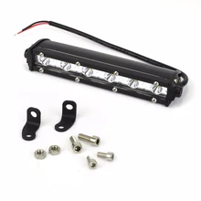 7 polegada 18 w Mancha de Inundação Ultra Fino Único LED Trabalho Light Bar Off-road Para O Caminhão Jeep 4*4 SUV ATV Tractor Alta Intensidade farol