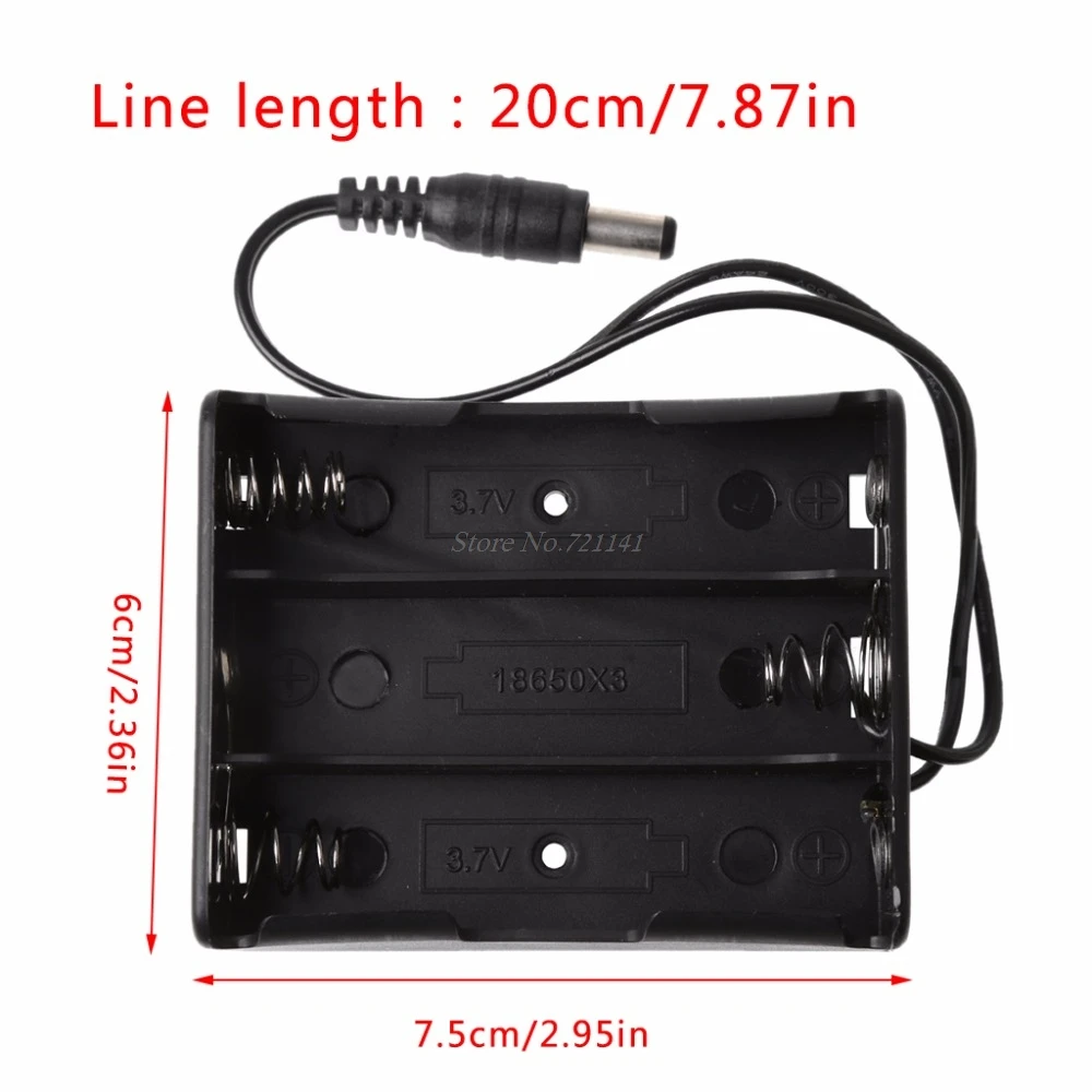 DIY 2x3x4x18650 Держатель для батареи Чехол для хранения с DC 5,5x2,1 мм разъем питания электронные запасы