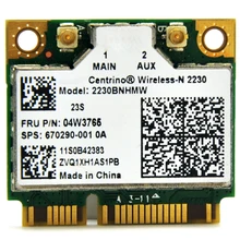 Для Intel 2230 112bnhmw 2230 802.11n/g/b 300 Мбит/с Беспроводной-n Половина Mini Card pci-e Wi-Fi адаптер WLAN+ Bluetooth 4.0 для Acer/Asus/Dell