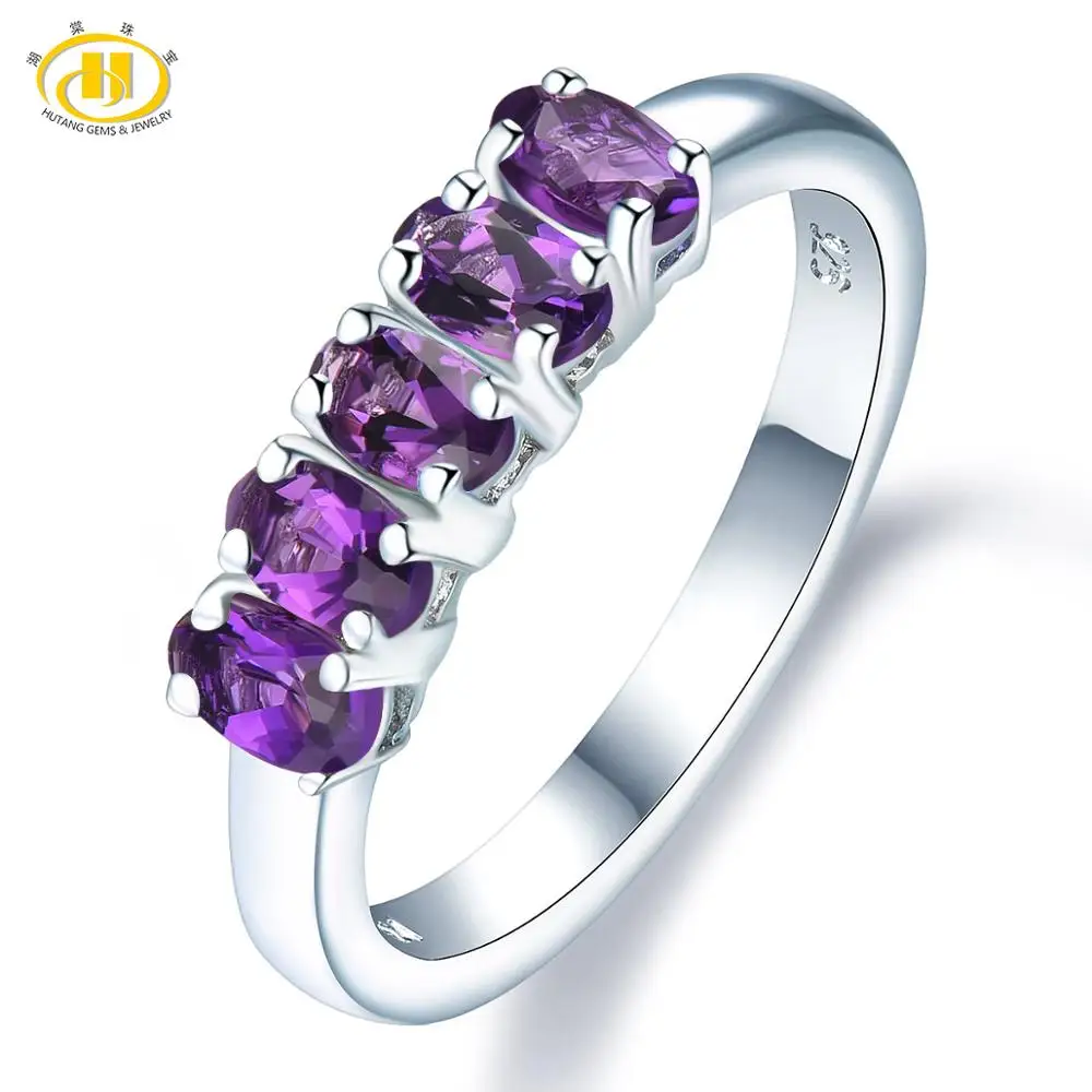 Natural African Amethyst Rings 925 Silver Natural Gemstone Engagement Ring Fine Elegant Jewelry for Women's Best Gift New Natural African Amethyst Rings 925 Silver Natural Gemstone Engagement Ring Fine Elegant Jewelry for Women's Best Gift New
