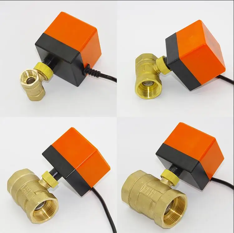 

Electric actuator valve DC12V/DC24V electric ball valve 3 wires 2 control switch type two-way three-way electric valve