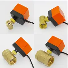 Electric actuator valve DC12V/DC24V electric ball valve 3 wires 2 control switch type two-way three-way electric valve tf10 bh3 b brass 3 way t l type 3 8 dn10 horizontal actuator ball valve dc12v 24v 2 3 5 7 wires for water heating