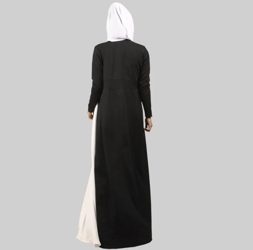 Модное лоскутное мусульманское платье-Абая Мусульманская одежда для Дубай одежда для женщин мусульманская Абая, головной платок Djellaba одеяние мусульмане EID abaya