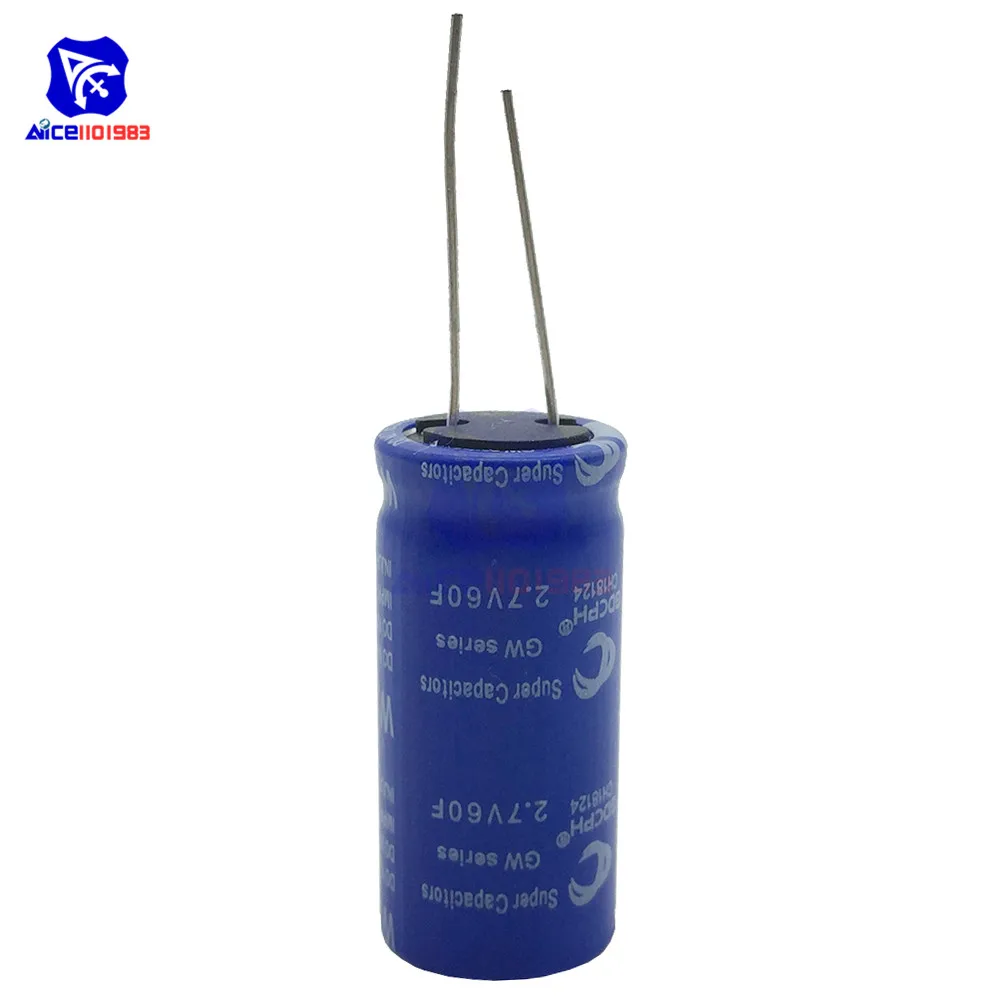 Ultracapacitor 2 7 в 60F 40*18 мм низкая ESR высокая частота сверх яркий конденсатор 2.7V60F 40x18 для