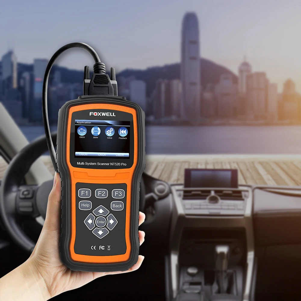 Foxwell NT520 PRO Full Системы OBD2 сканер ABS подушки безопасности srs SAS результаты аварии DPF EPB