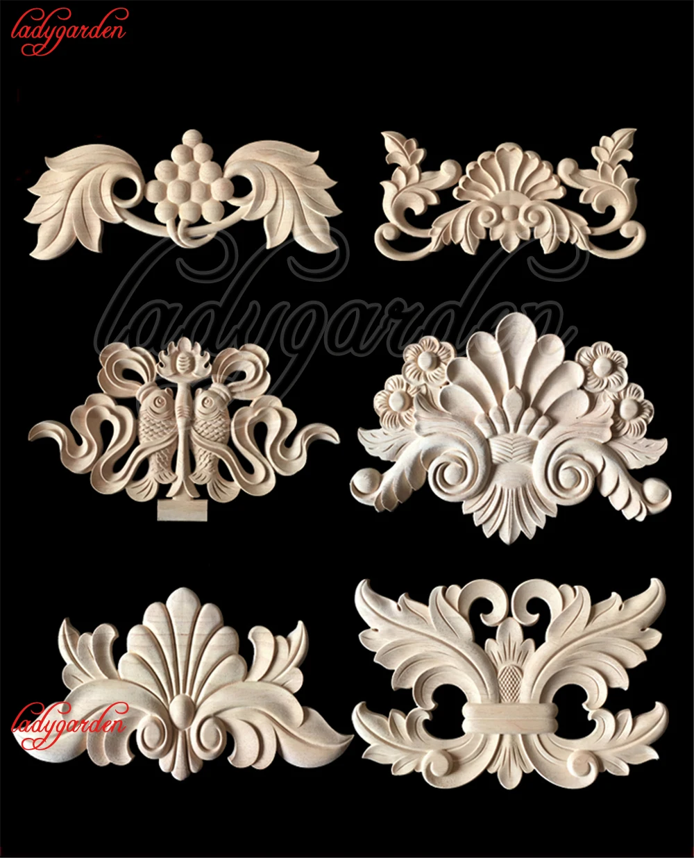 circle flower Decorative resin carving mould applique patraes 