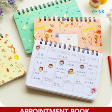 Мультяшная Милая записная книжка, Еженедельник для девочек/Ежедневник для дневника, записная книжка