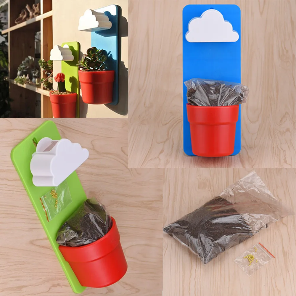 

Creative Clouds Rainy Pot Wall-hung Flower Pot Yard Plants macetas Home plant pot maceteros decorativos