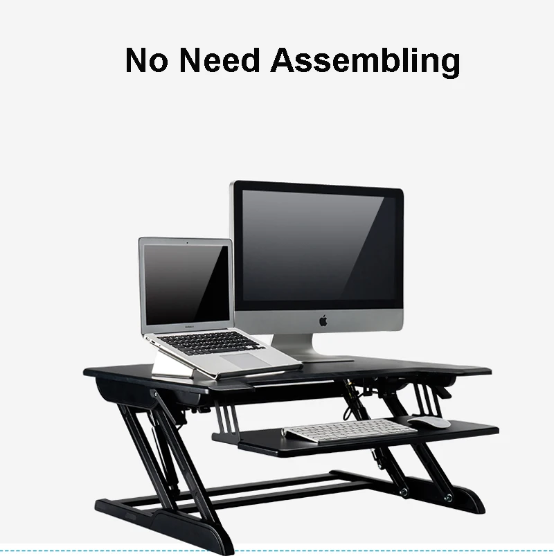 Hyvarwey ID-36 алюминиевая EasyUp регулируемая высота сидячая стойка стол стояк складной ноутбук настольная стойка-держатель для монитора с клавиатурой лоток