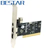 PCI Firewire 1394 port 400 IEEE 1394 pci express 1394A Dual 6pin & 4pin 3 Port Card Work for Windows 7 & 8 ► Photo 1/5