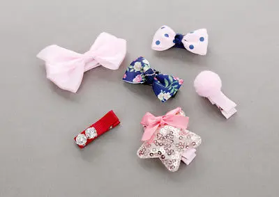 Emmababy 5/6 шт. заколка для волос маленьких девочек бант Цветок мини Дети