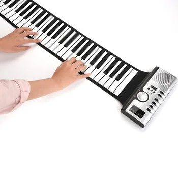 

61 Keys USB MIDI Music Musical Instrument Recording Gift Electronic Keyboard Toys Children Roll-Up Piano