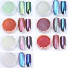 1 г зеркальный металлический блеск для ногтей матовый пигмент для украшения ногтей хромированный Маникюр для дизайна ногтей блестящая пыль черная основа