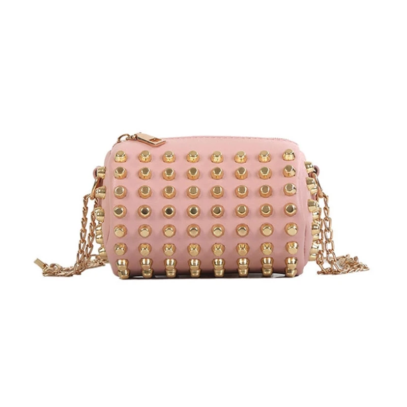

Bag Tote Purse Cross body Messenger Women Ladies Rivet Mini Chain Bag Shoulder
