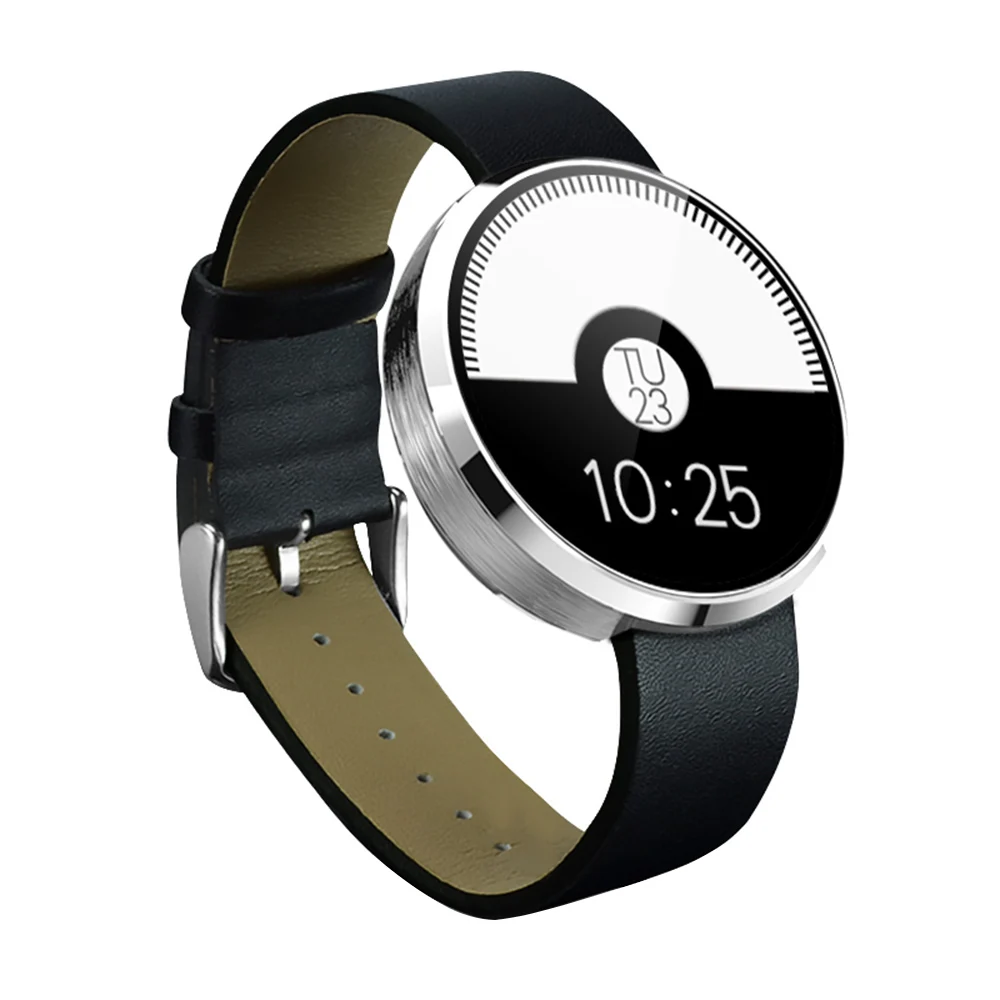 

Fashion simple IPS 1.22 Inch Round Screen Support Sport Heart Rate Monitor Alarm Clock smartwatch for IOS Android smartphone