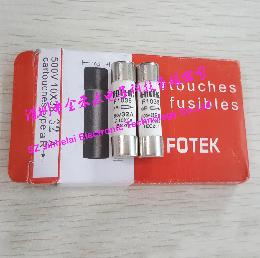 Новое и оригинальное fotek предохранители F1038 32A 500 В 10x38