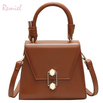 

Luxury Handbag Vintage Fashion Female Tote bag 2019 New Quality PU Leather Women's Designer Handbag Lock Shoulder Messenger bags