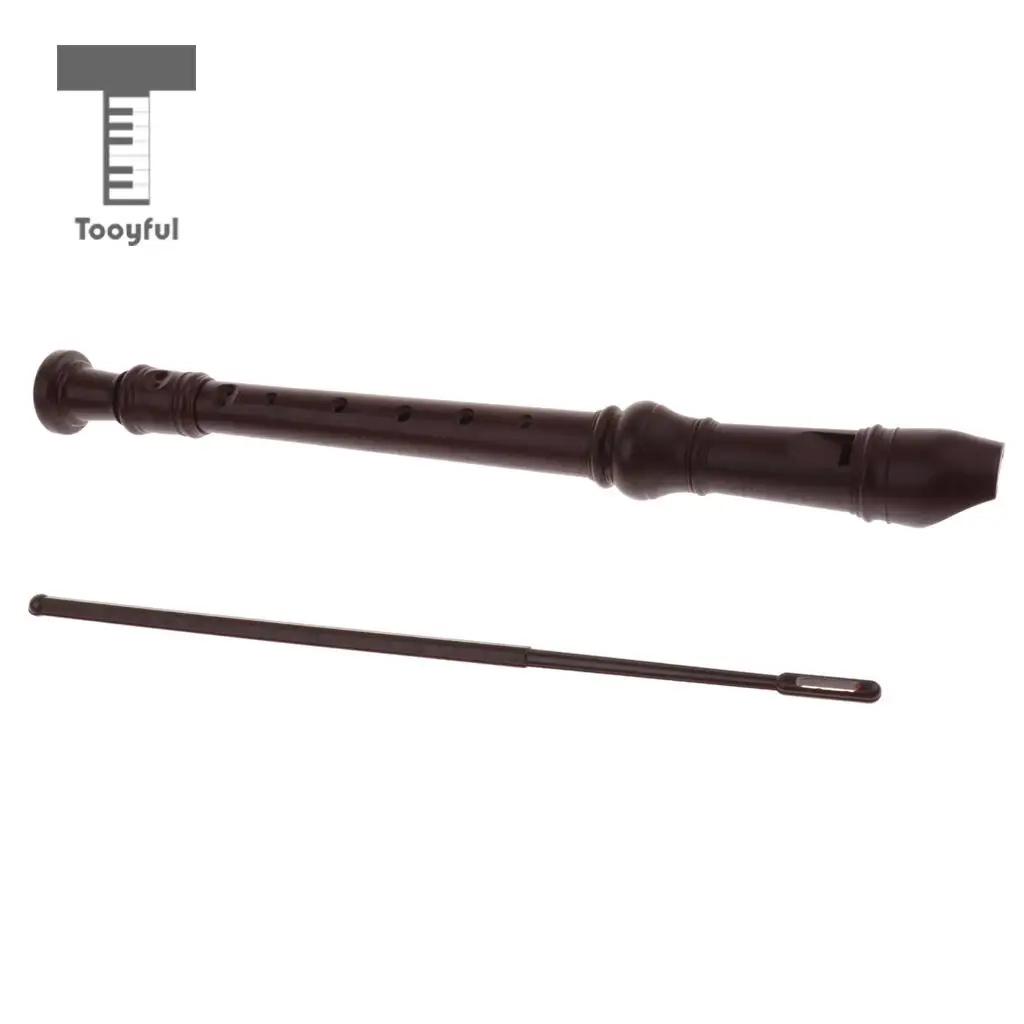 Tooyful Exquisite ABS 8 Holes German Style Soprano Recorder Woodwind Instrument