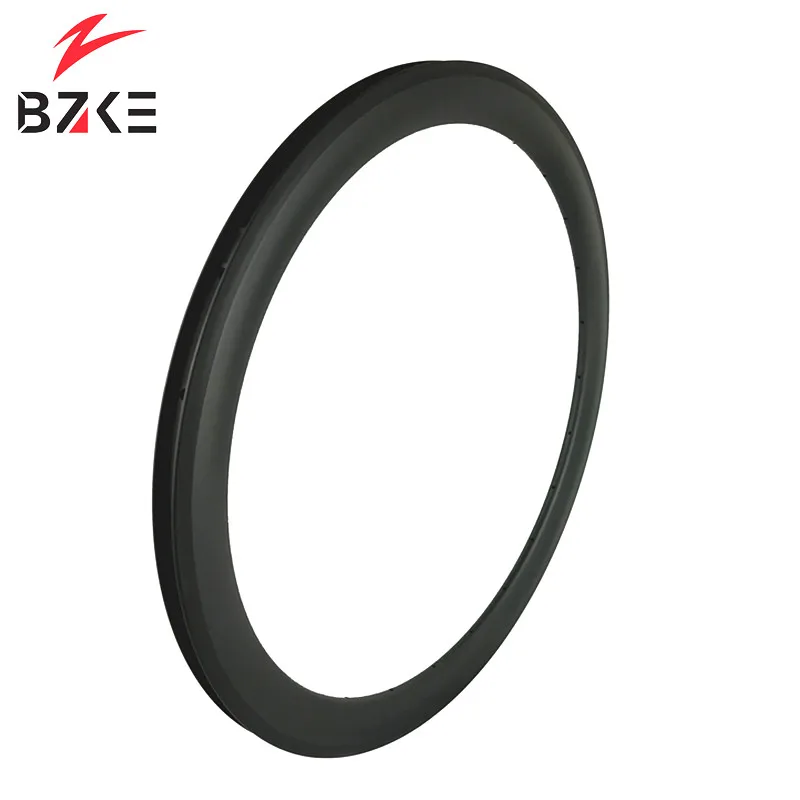 Excellent BZKE carbon rim for road bike 700c carbon road rim 50mm deep 25mm width chincher or tubeless racing bicycle rims UD 3K finish 2