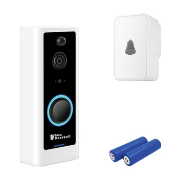

Higestone Wireless WiFi Smart Video IP65 Ring Door bell Night vision Two Way Audio iOS Android Mobile APP Remote Control Battery