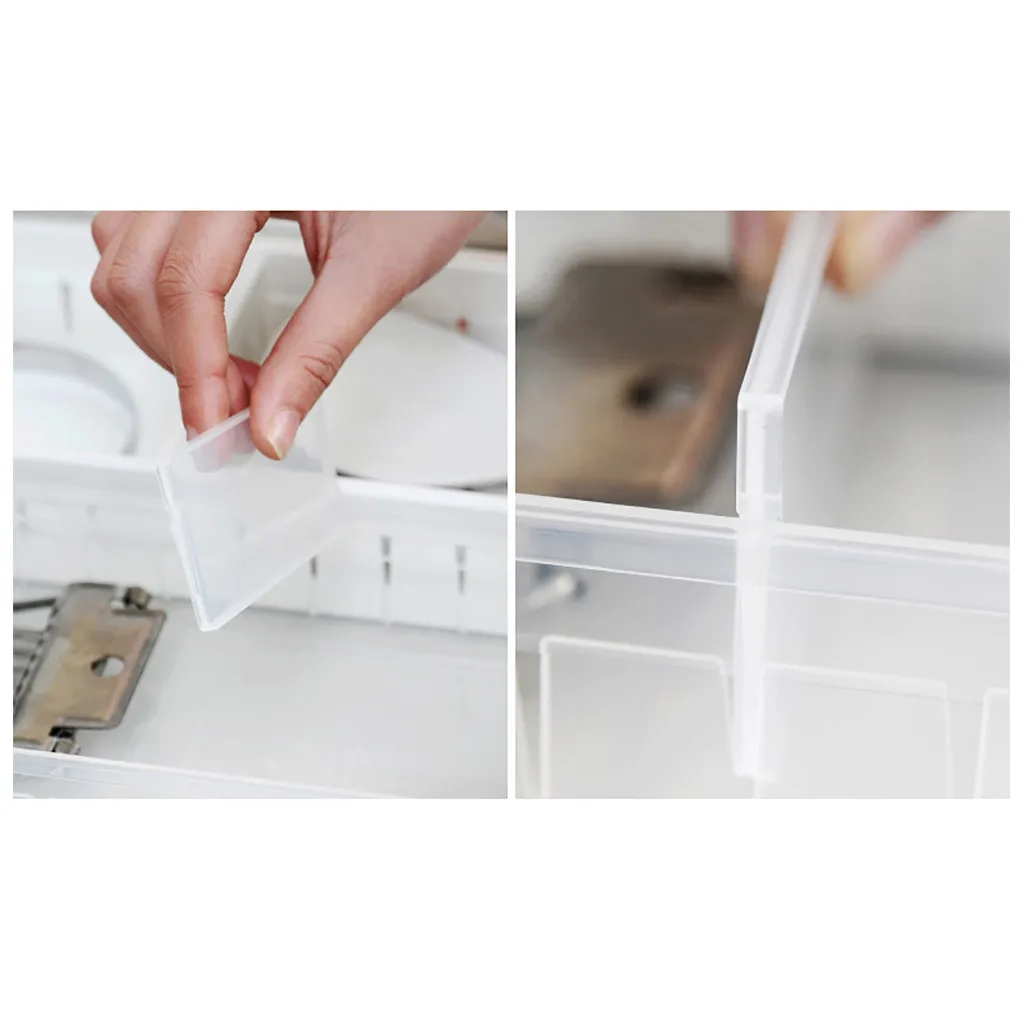 

Drawer Storage Box DIY Free Separation Drawer Organizer Home Kitchen Board Divider Adjustable Storage Box Drawer Organizer Box