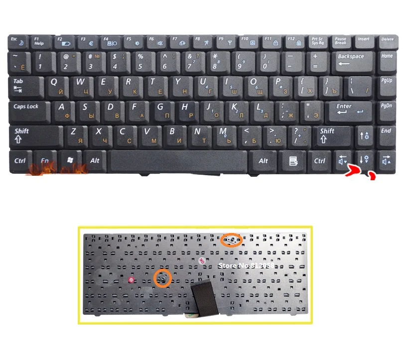 Русская клавиатура для Samsung R519 новая ноутбука NP-R519 | Компьютеры и офис