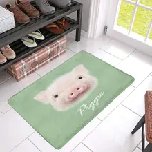 Милый поросенок коврик против скольжения входной коврик крытый дверные коврики домашнего декора, резиновым