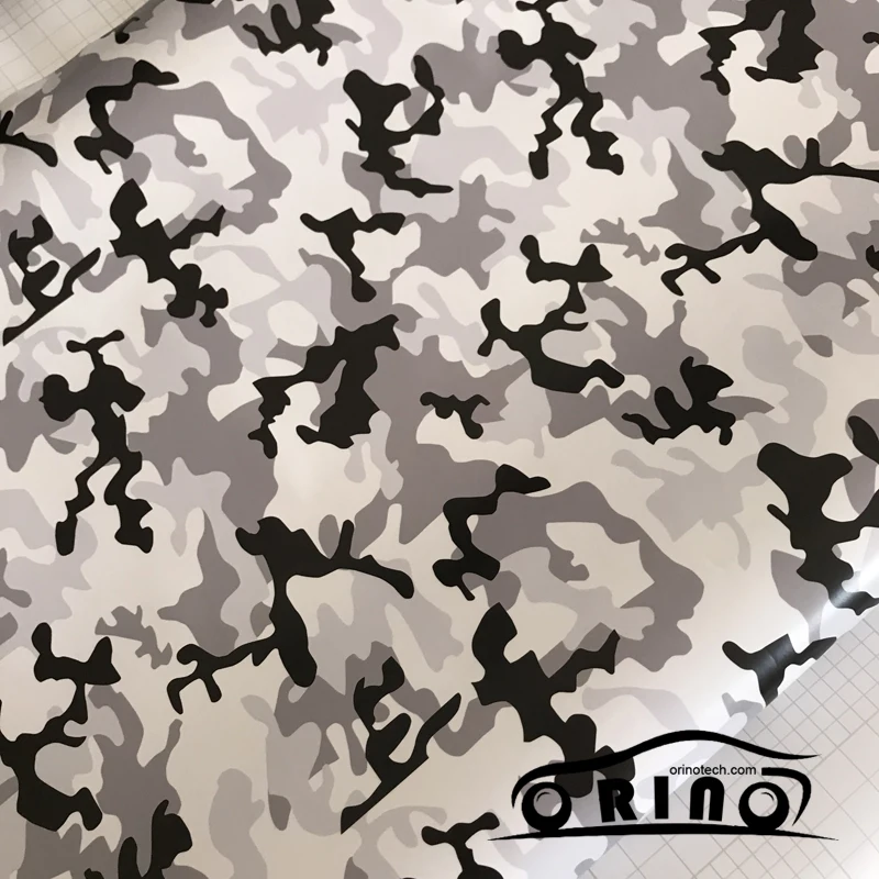 Black Grey White Vinyl Film Wrap-8