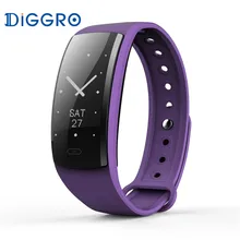 Diggro QS90 Bluetooth font b Smart b font font b Wristband b font Heart Rate Monitor
