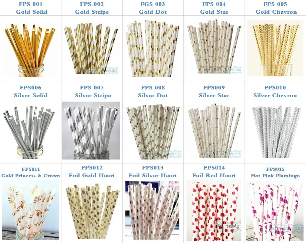 Foil Paper Straw 1-15