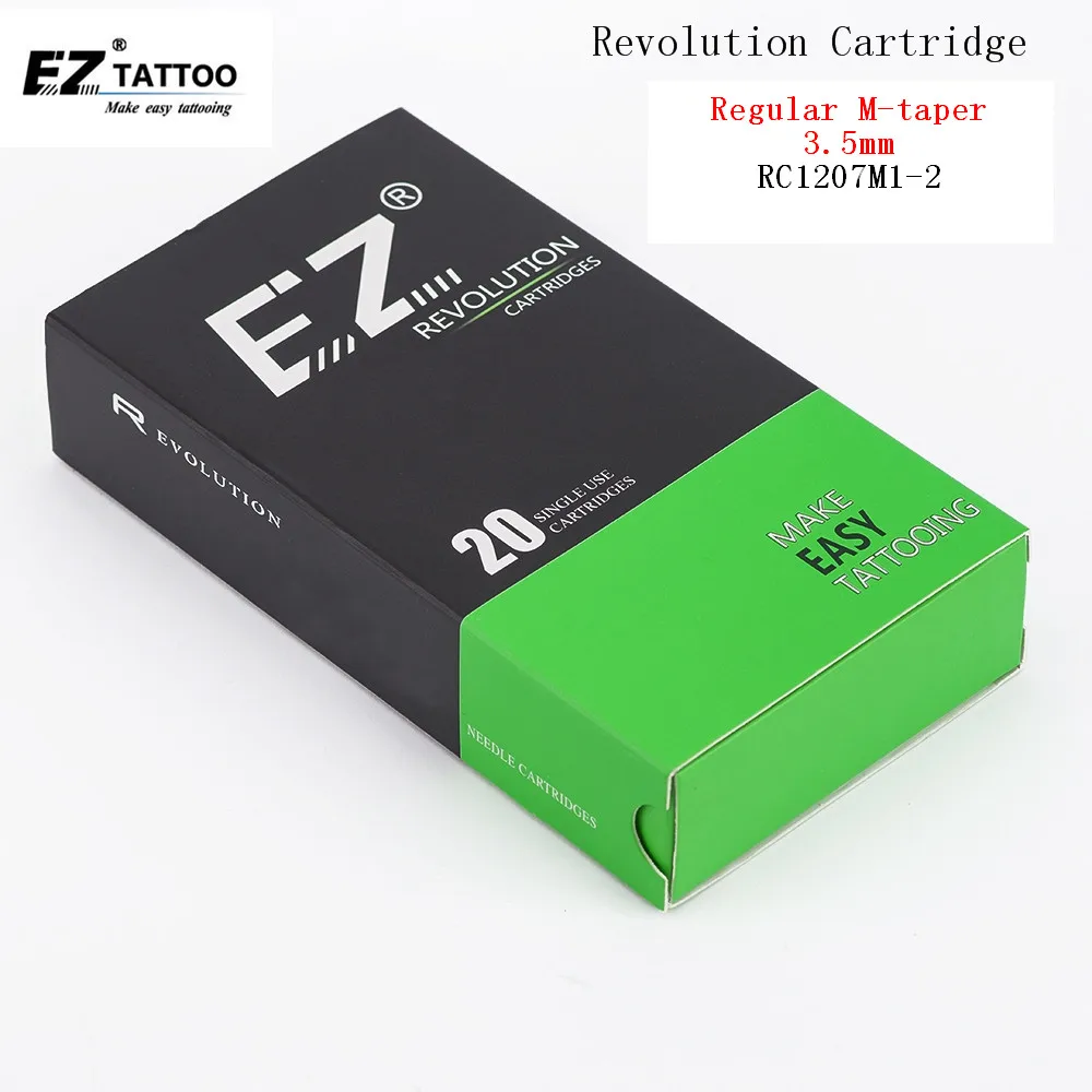 EZ революция иглы татуировки#12 0,35 мм Magnum картридж иглы Средний конус 3,5 мм для системные машины и ручки 20 шт./кор
