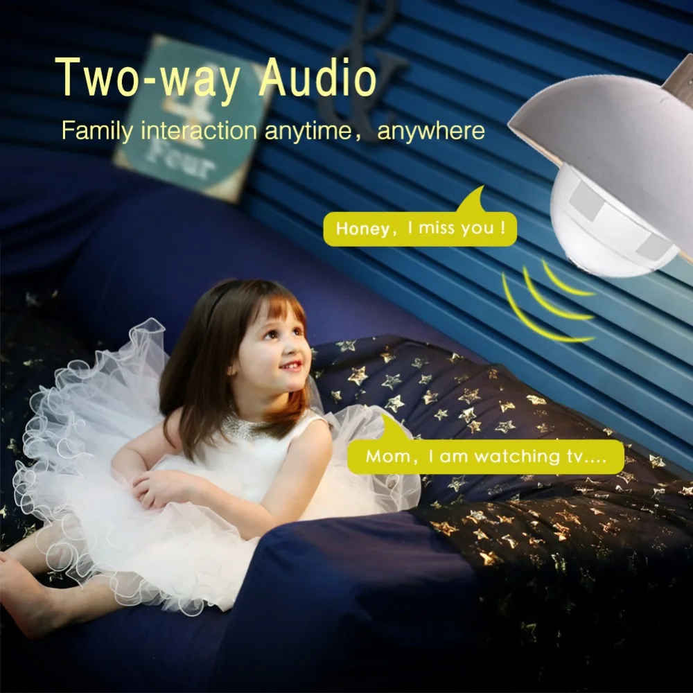960P 1080P Wireless IP Camera Bulb Light FishEye Smart Home Security CCTV 3D VR Camera 2MP Home Security WiFi Camera Panoramic