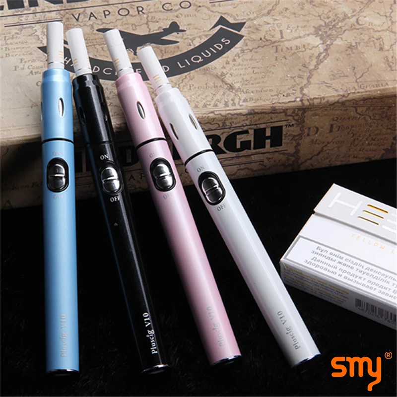 2pcs/lot SMY Pluscig V10 Heating Stick e vape pen starter Kit herb vaper for brand cigarette cartridge VS KeCig 2.0 Plus GXG I1S