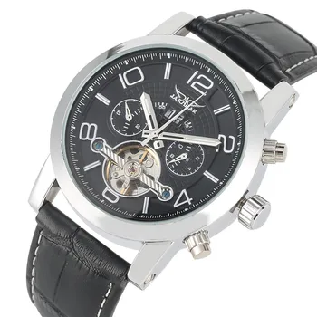 

Classic Tourbillon Men Watches Self Winding Mechanical Wristwatch Casual Timepieces Auto-date Calendar Display Man Clock reloj