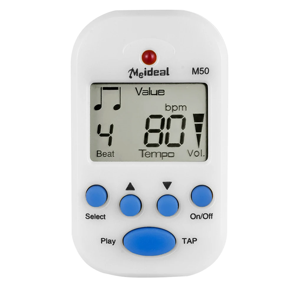 

M50 Rhythm Violin Mini Guitar Digital Tuner Pitch Generator Piano Metronome Accessories Portable Clip On Universal LCD Display