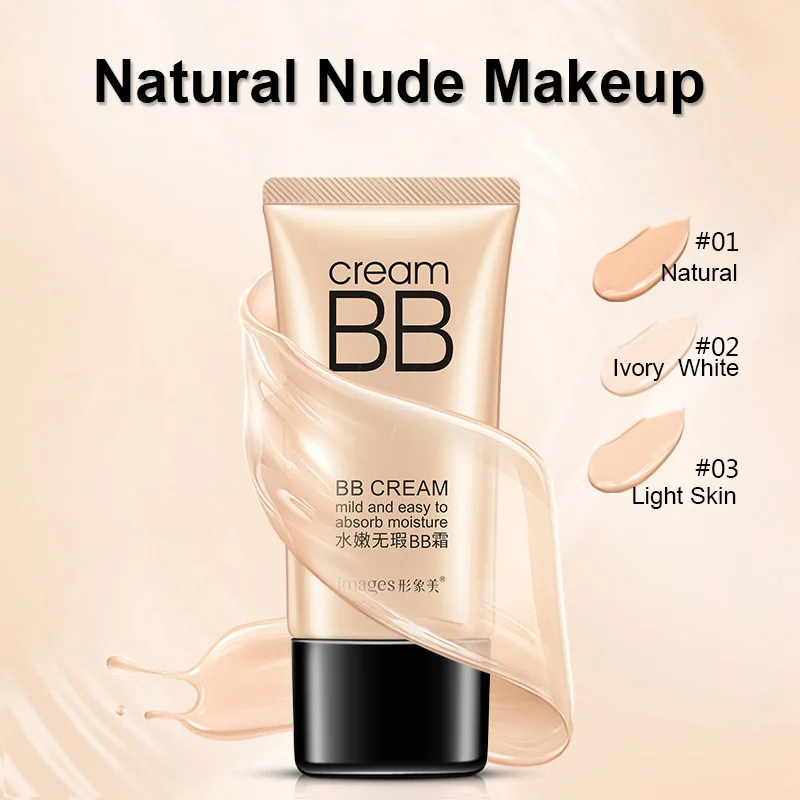 

2pcs Nude makeup natural perfect cover BB cream Makeup Cream,Makeup Concealer Moisturizing Cover Whitening foundation