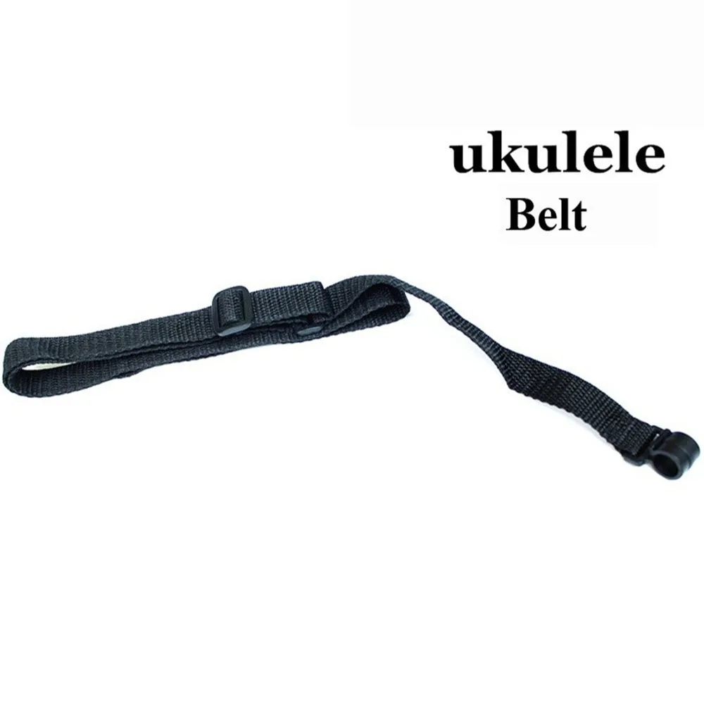 

1pcs High Quality Solid Black Durable Popular Nylon Adjustable Guitar Ukulele Strap Hook Four String Guitar Belt Accessories