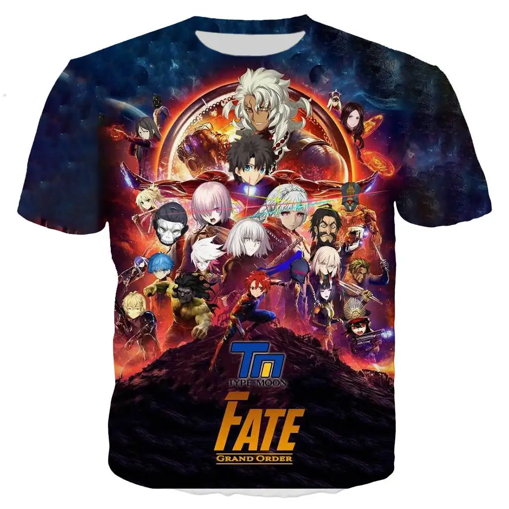 

Anime Fate Grand Order shirts 3D printed tee shirts funny fashion summer shirts cool shirt for men women unisex casual top