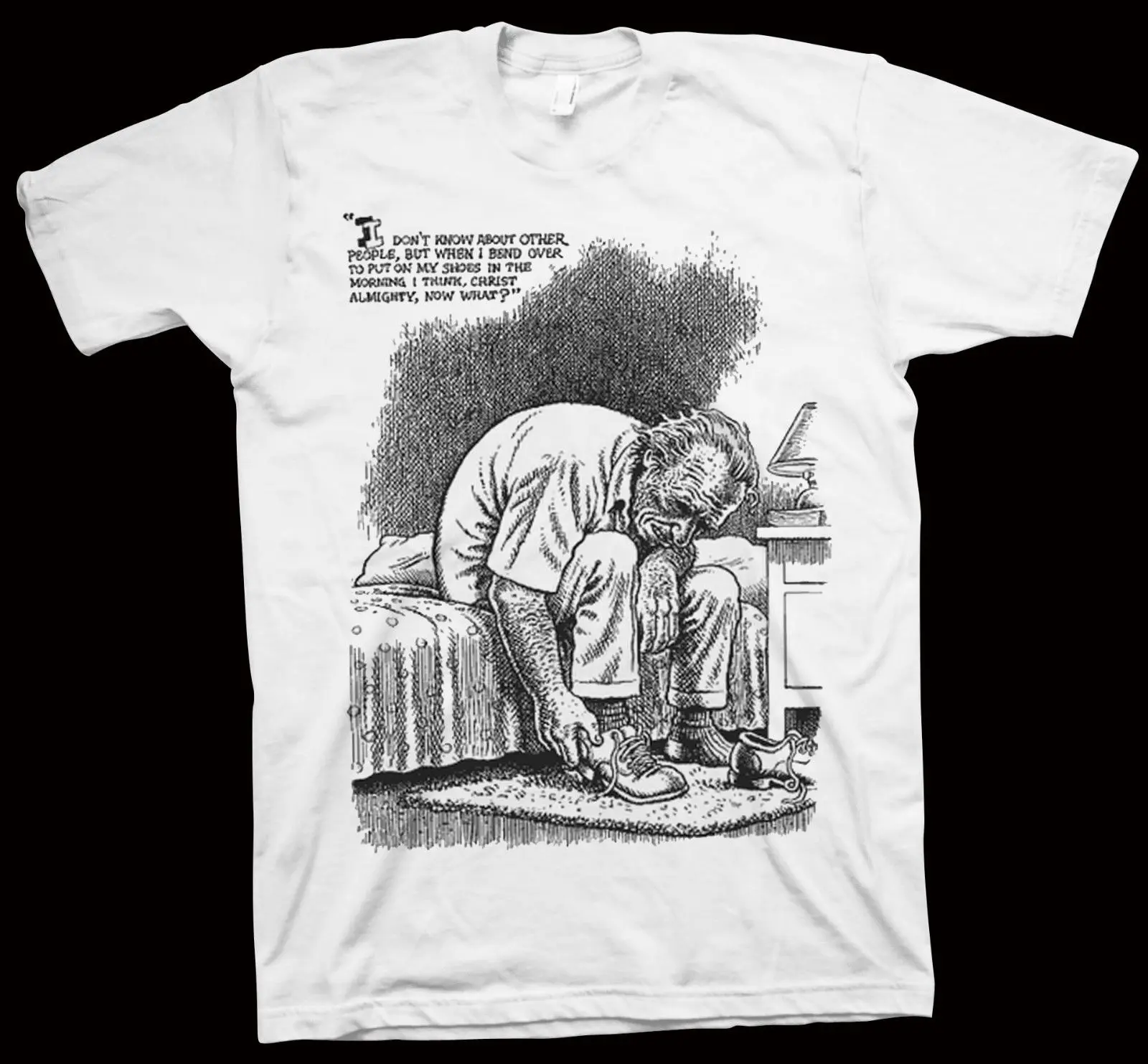 

Charles Bukowski comix T-Shirt Allen Ginsberg Jack Kerouac Gregory Corso beat 100% Cotton Short Sleeves Tee Shirts