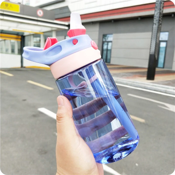 Plastic water bottle With Straw (14)